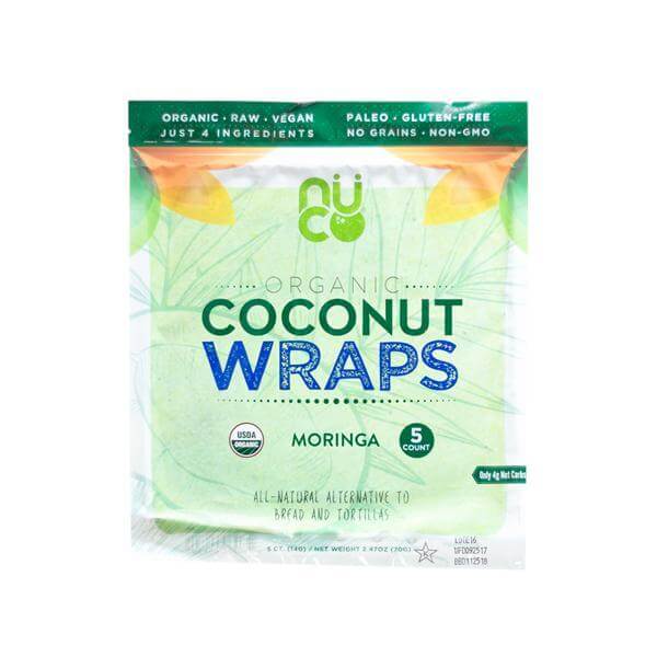 NUCO Organic Coconut Wraps (Moringa)
